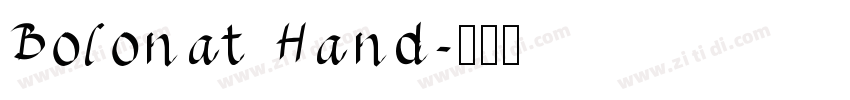 Bolonat Hand字体转换